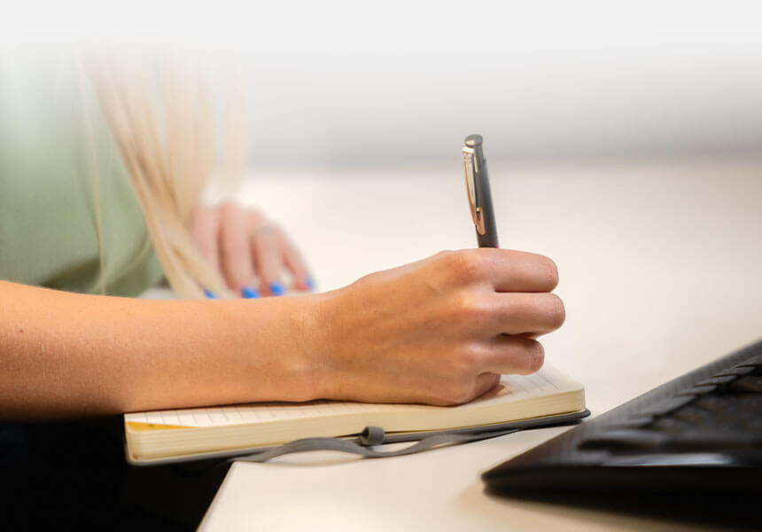 cmp legal taking notes in a debt recovery meeting